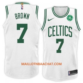 Maillot NBA Boston Celtics Jaylen Brown 7 Nike 2017-18 Blanc Swingman - Homme